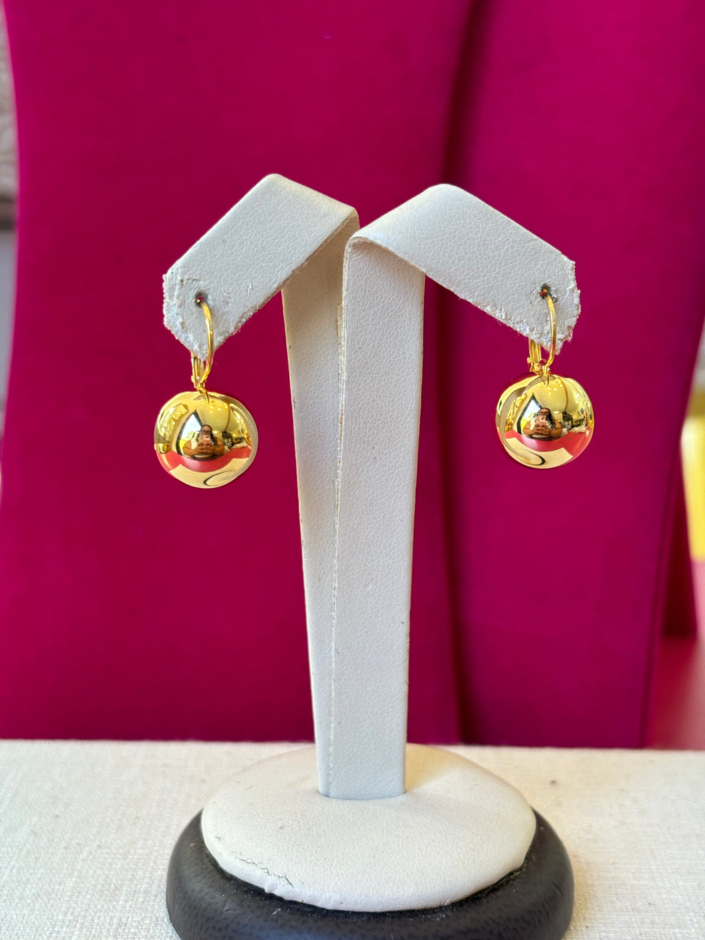 Gold Plated Ball Earrings