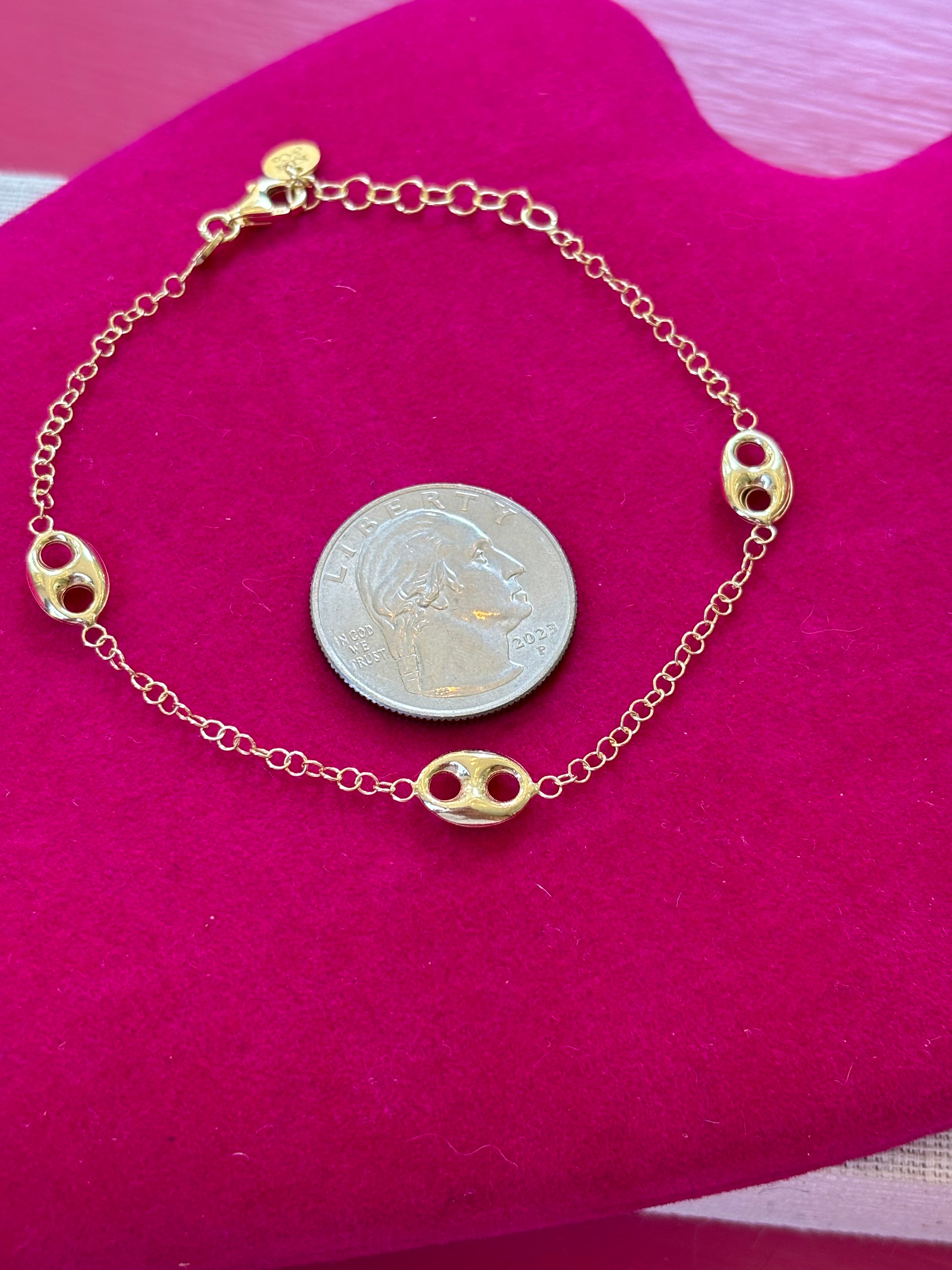 Gold Plated Mariner Bracelet