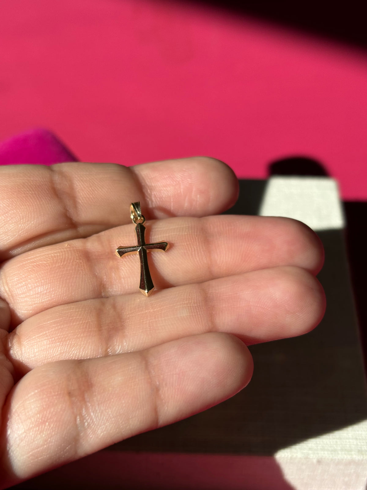 14k Polished Cross Pendant