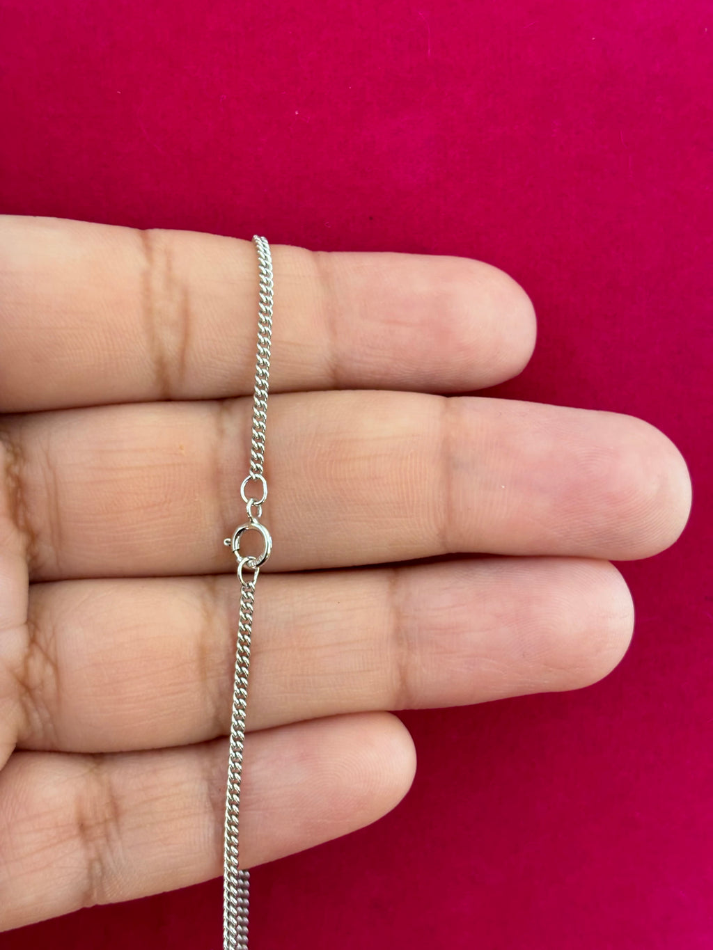 Sterling Silver 18 mm Round St. Theresa 18" Necklace