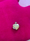 Sterling Silver Rhodium-plated Diamond 21 Dangle 15mm Heart Locket