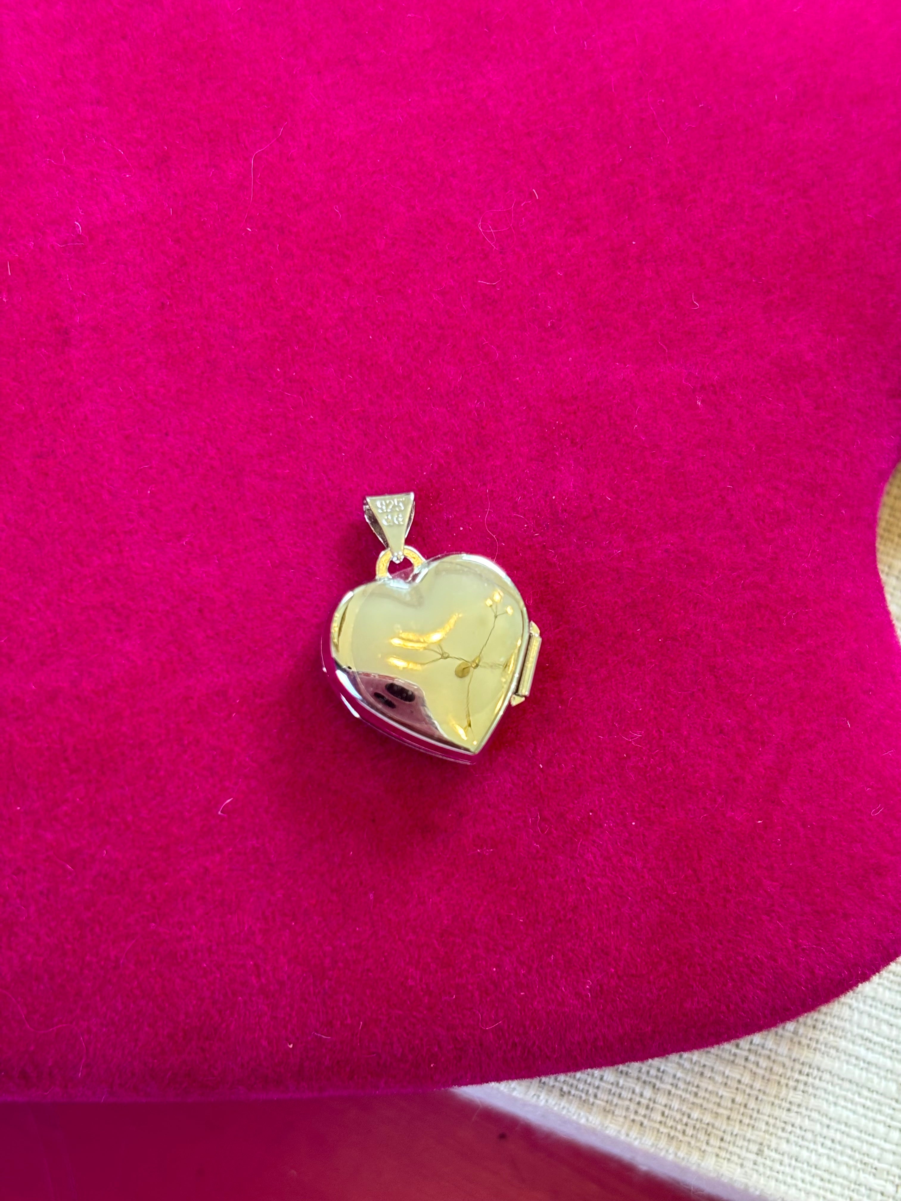 Sterling Silver Rhodium-plated Diamond 21 Dangle 15mm Heart Locket