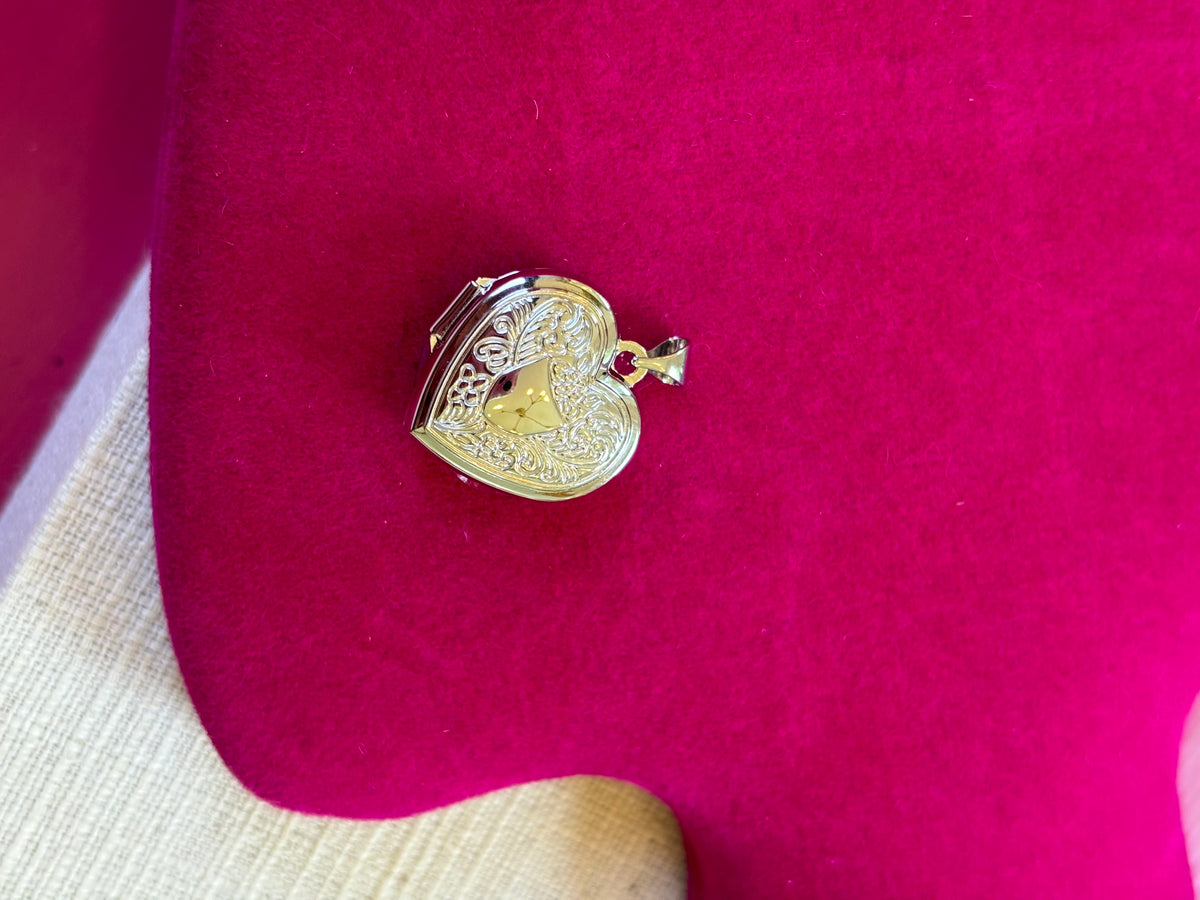 Sterling Silver Rhodium-plated Polished Floral Border