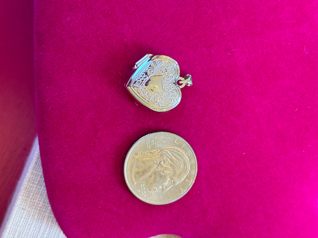 Sterling Silver Rhodium-plated Polished Floral Border