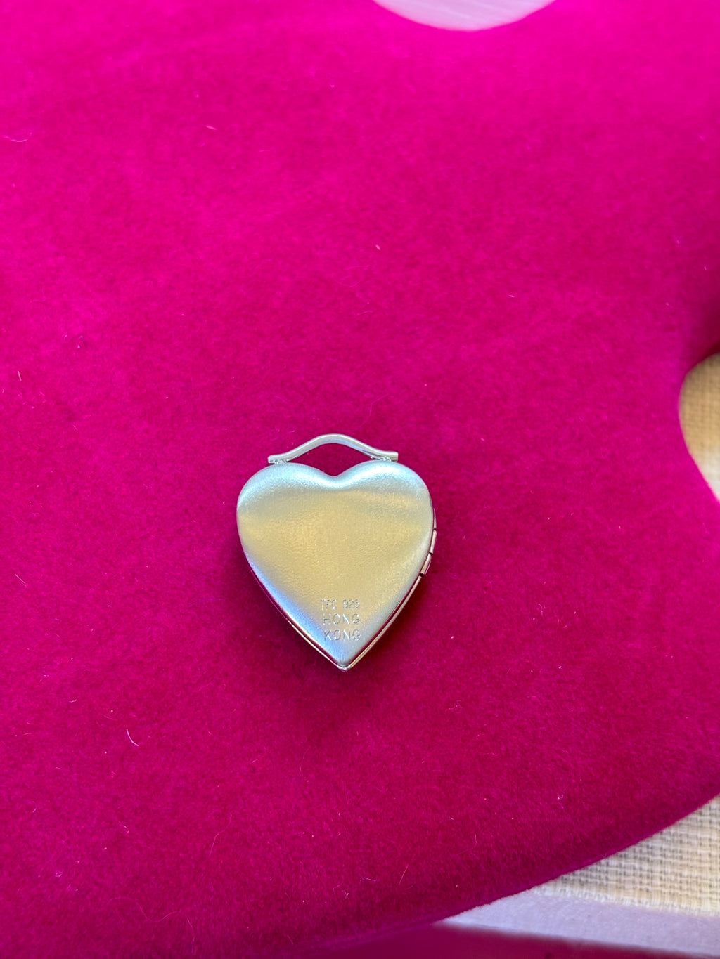 Sterling Silver Polished Diamond I Love You Heart Locket
