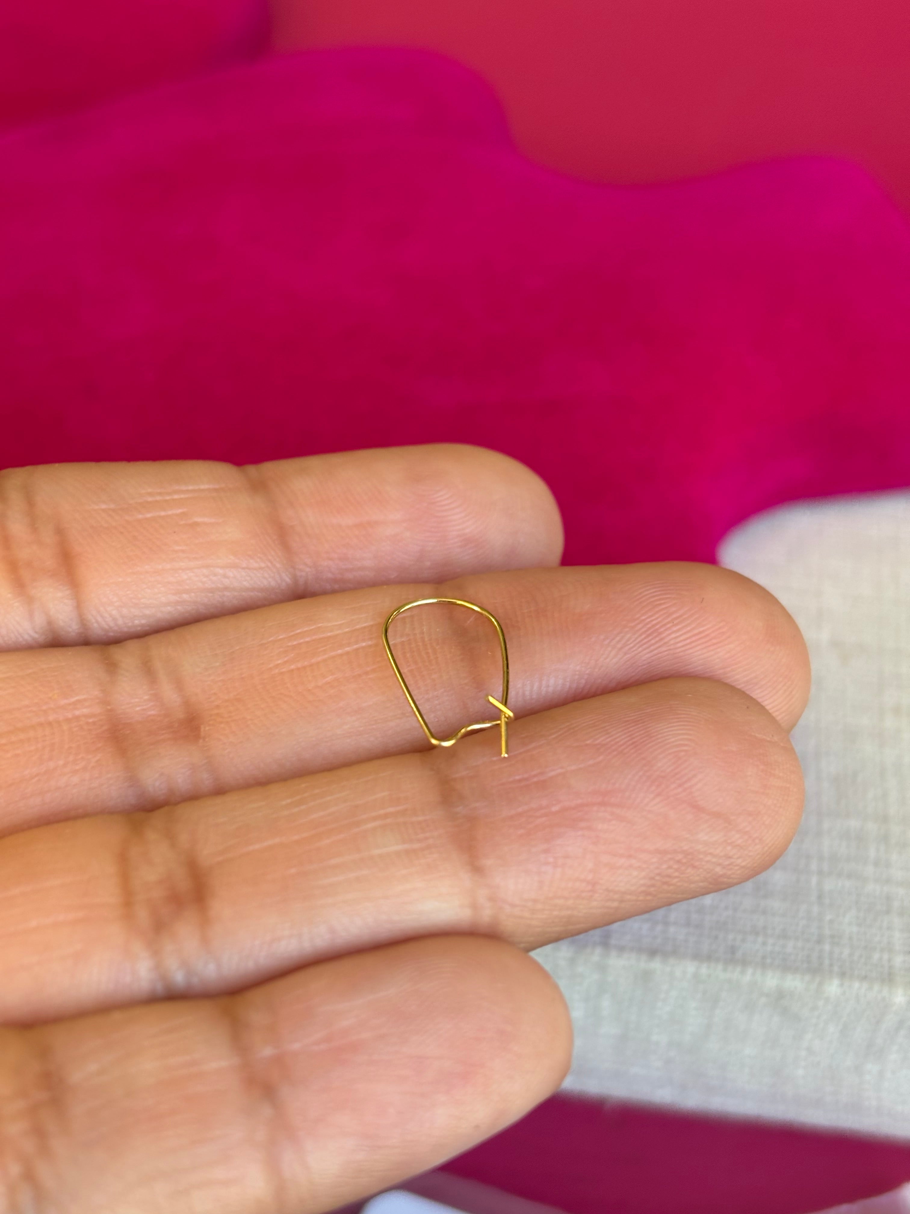 14k Single .027 inch Kidney Wire Component