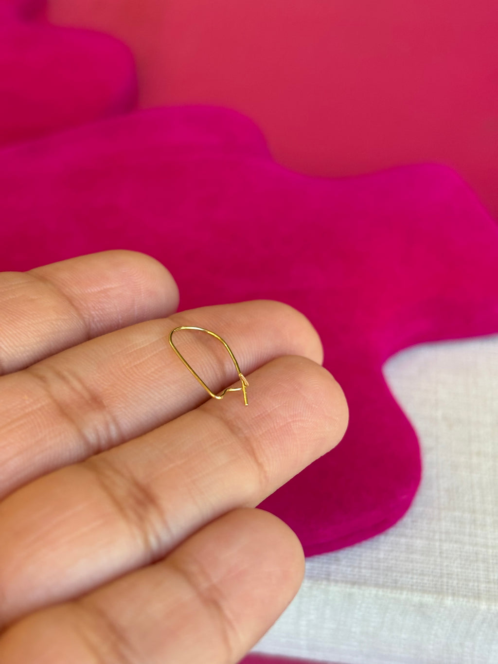 14k Single .027 inch Kidney Wire Component