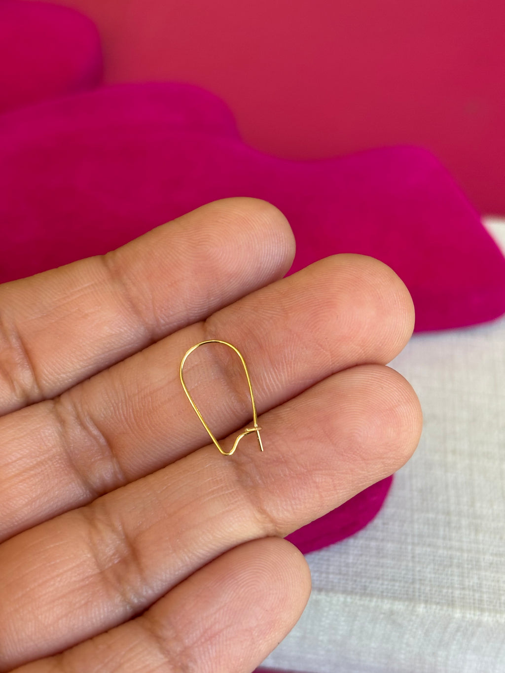 14k Single .027 inch Kidney Wire Component