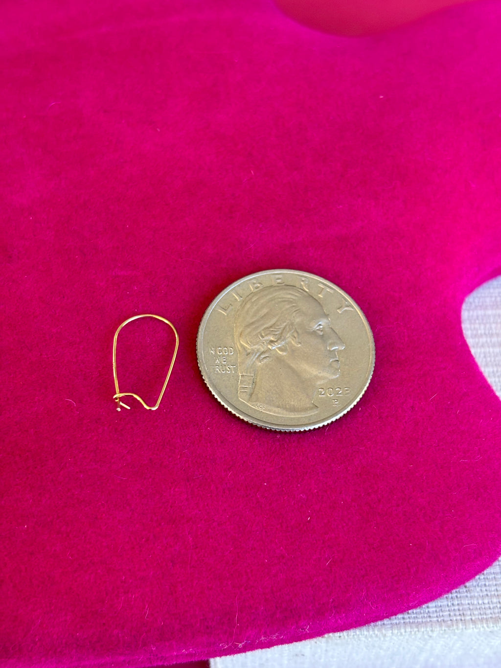 14k Single .027 inch Kidney Wire Component