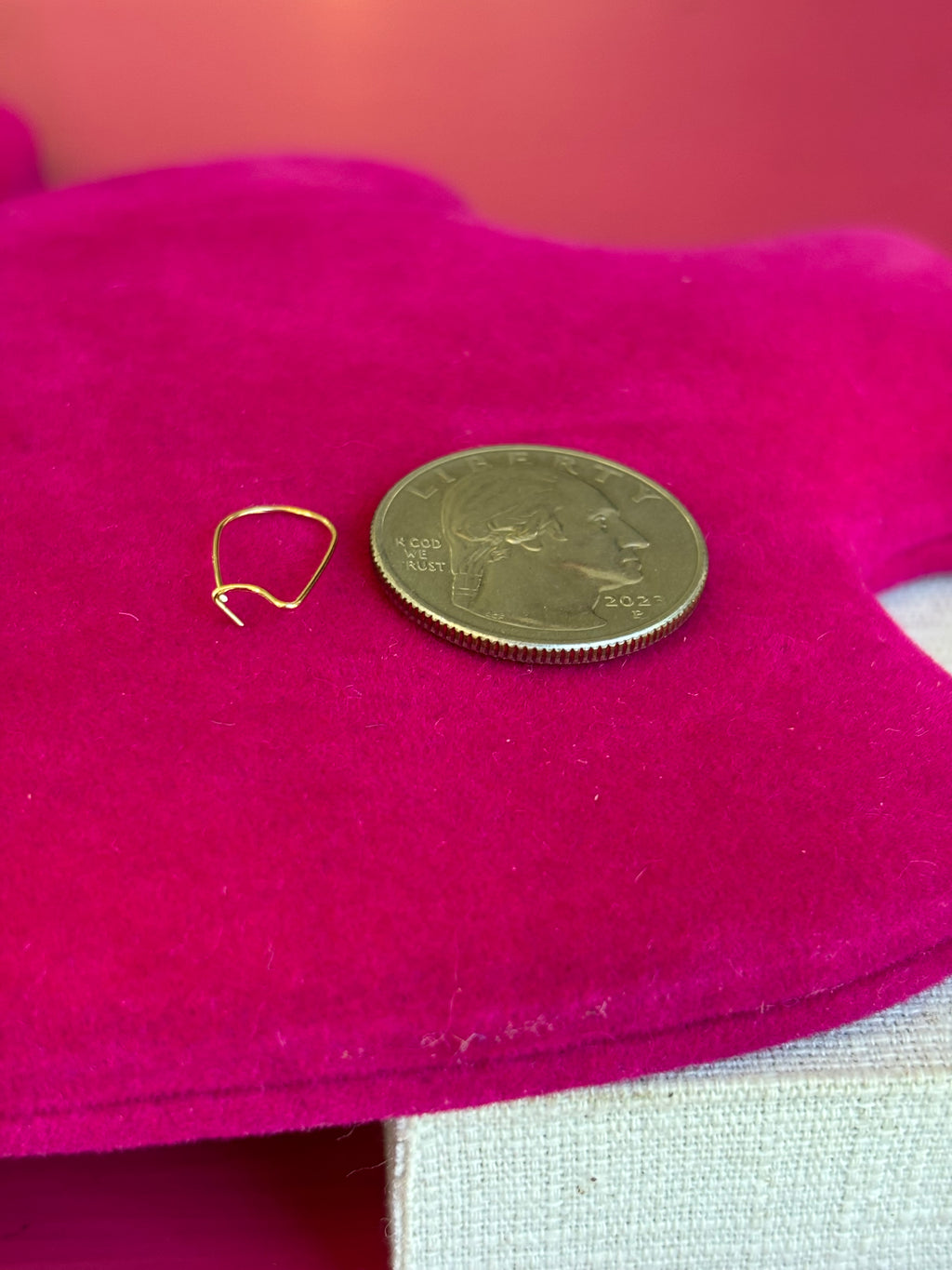 14k Single .027 inch Kidney Wire Component