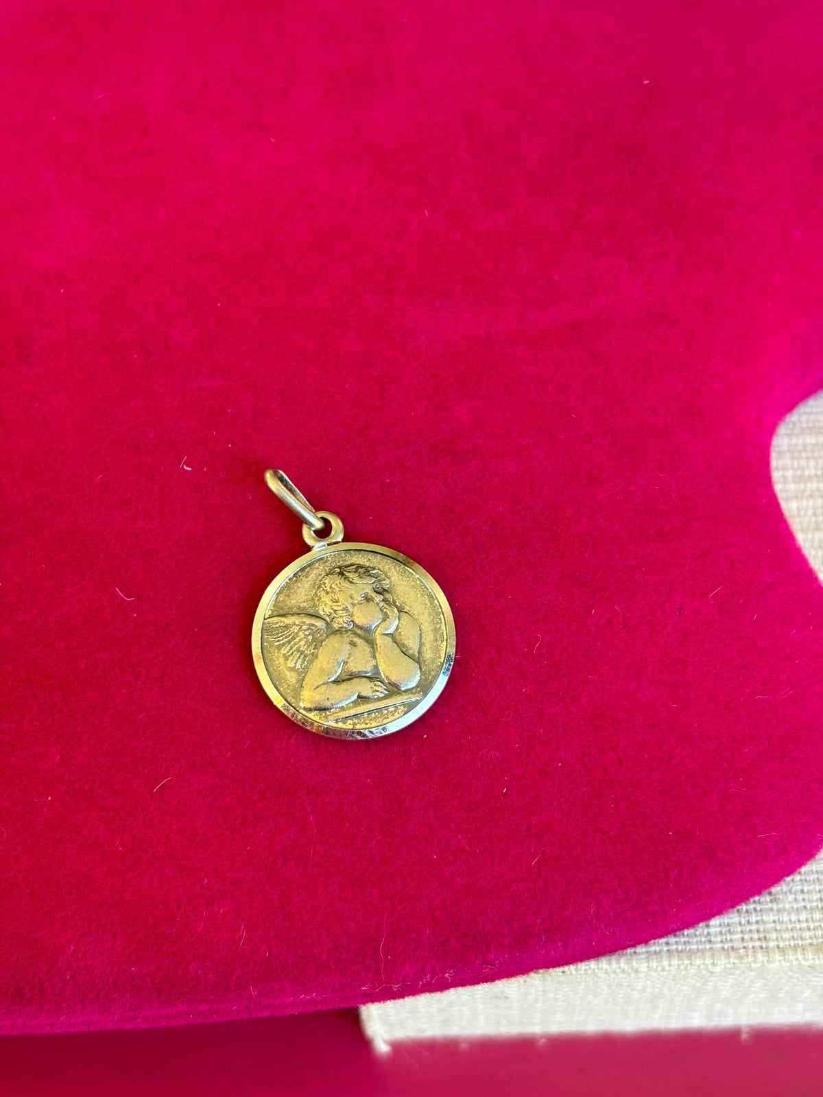 Sterling Silver Antiqued Raphael Angel Charm