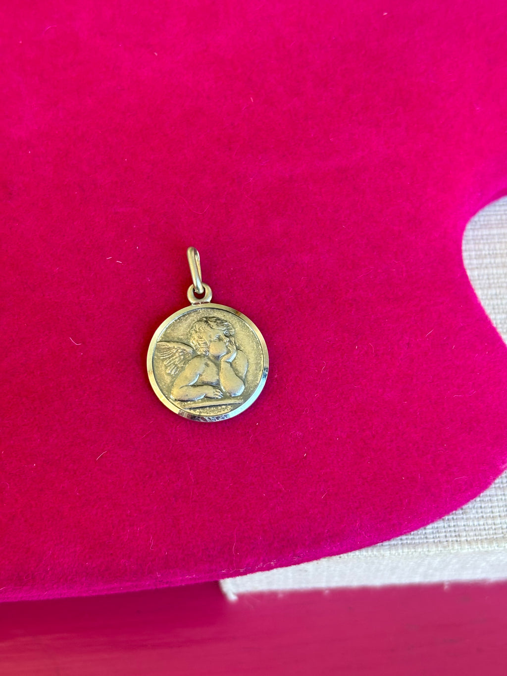 Sterling Silver Antiqued Raphael Angel Charm