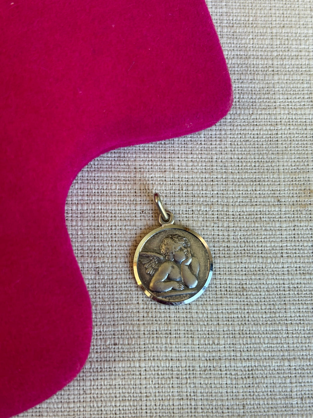 Sterling Silver Antiqued Raphael Angel Charm