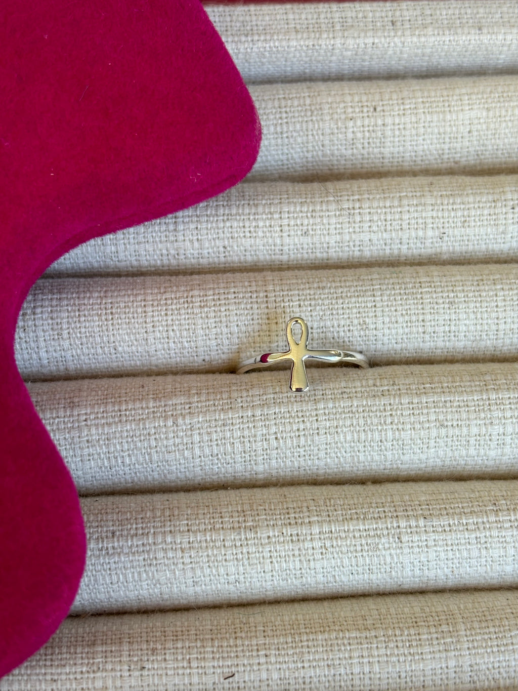 Sterling Silver Ankh (Egyptian Cross) Toe Ring