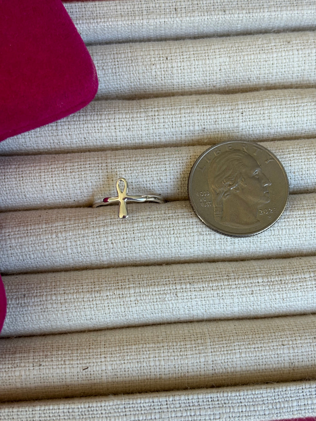 Sterling Silver Ankh (Egyptian Cross) Toe Ring