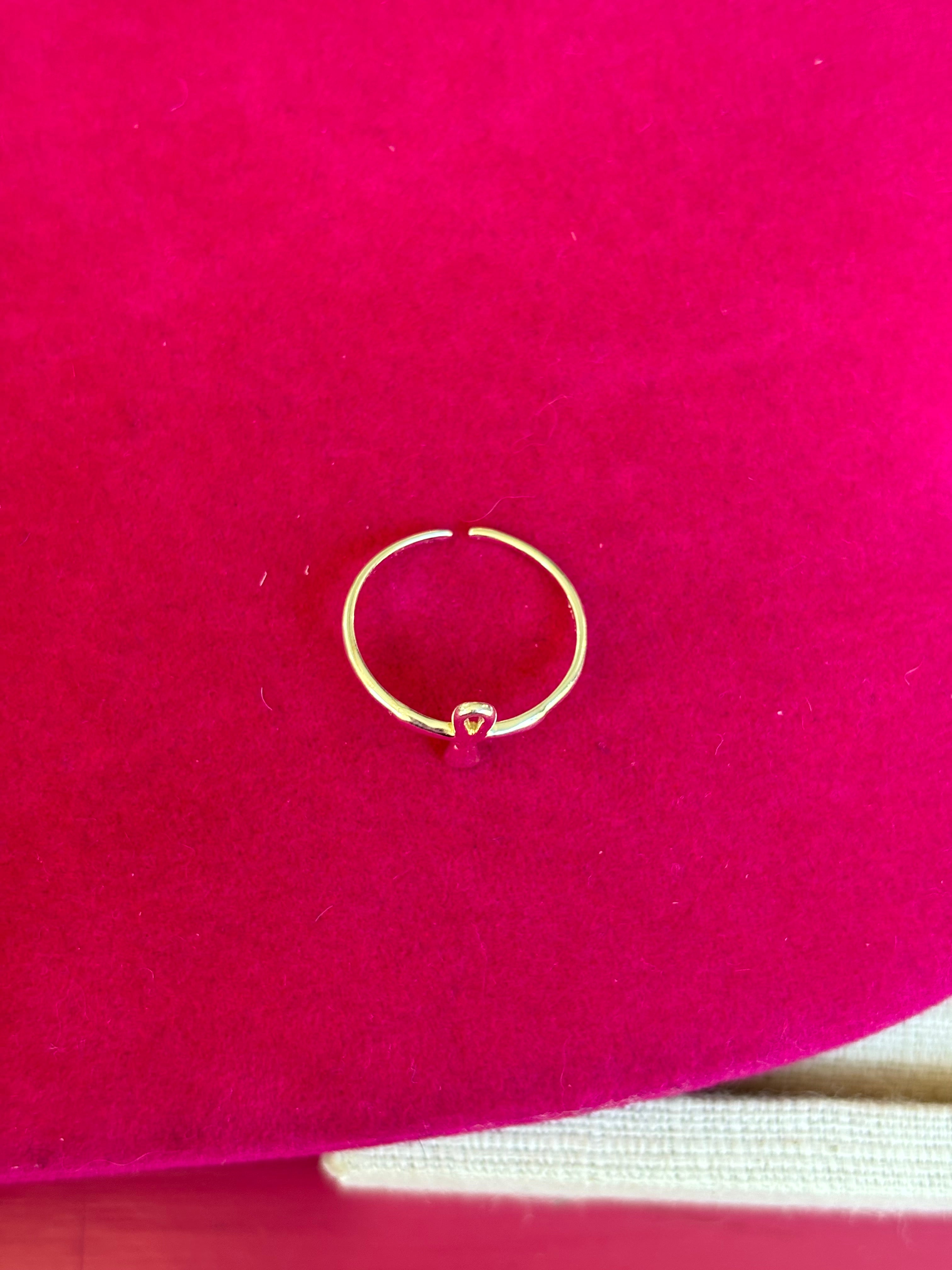 Sterling Silver Ankh (Egyptian Cross) Toe Ring