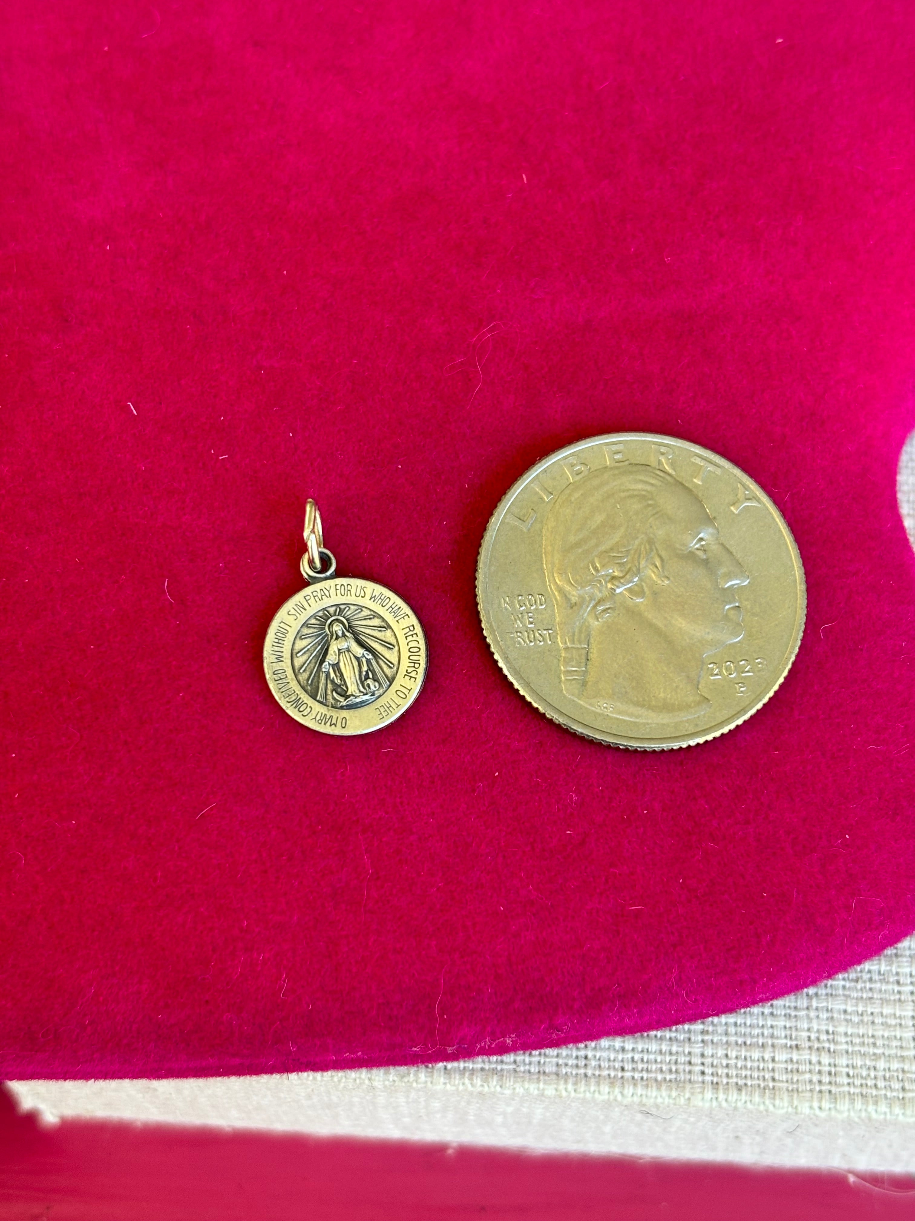 Sterling Silver 22 mm Miraculous Medal