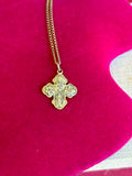 Sterling Silver 21x17.2 mm Four-Way Cross 18" Necklace