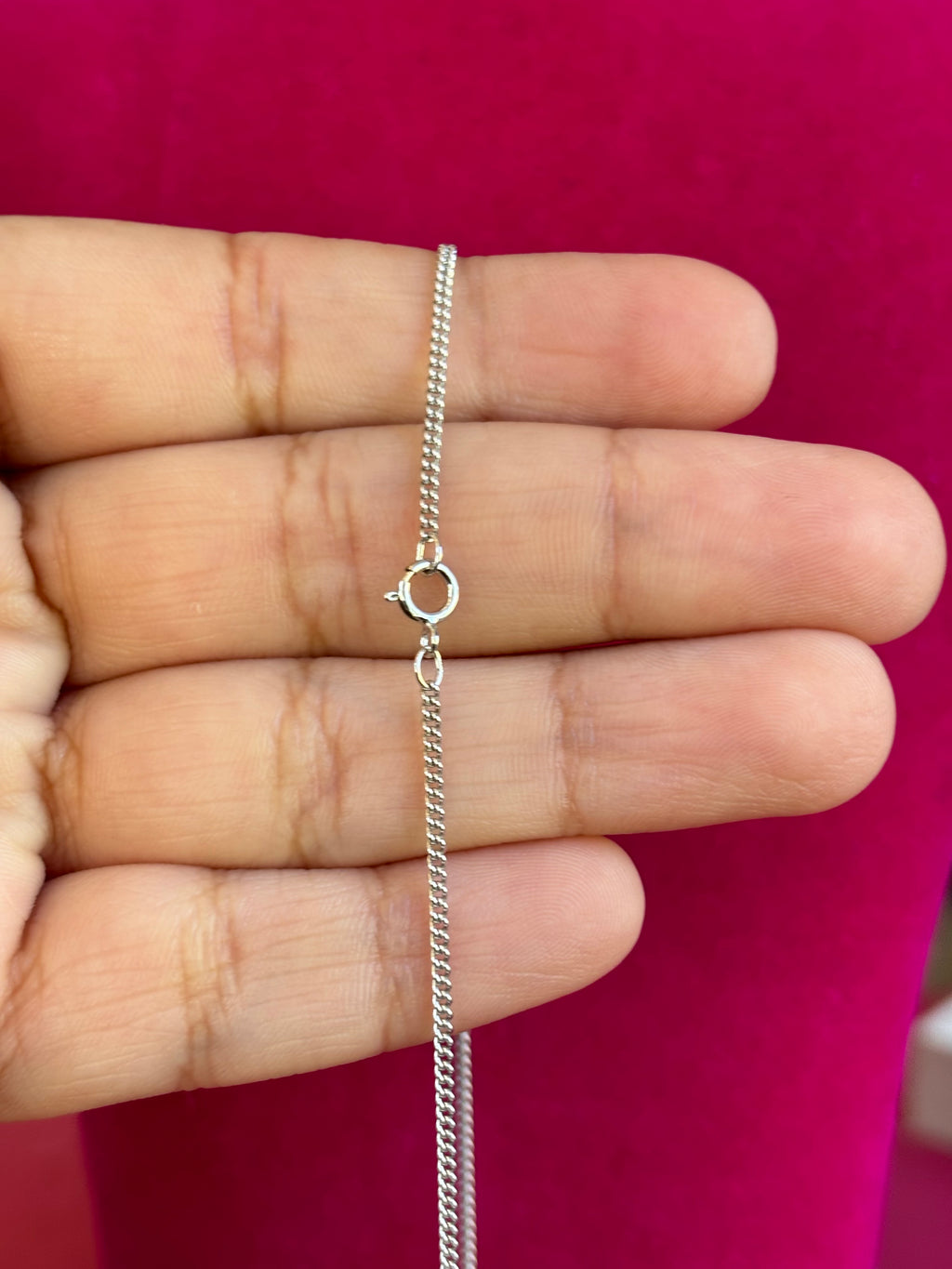 St. John the Baptist Sterling Silver Rhodium Plated 18” Necklace