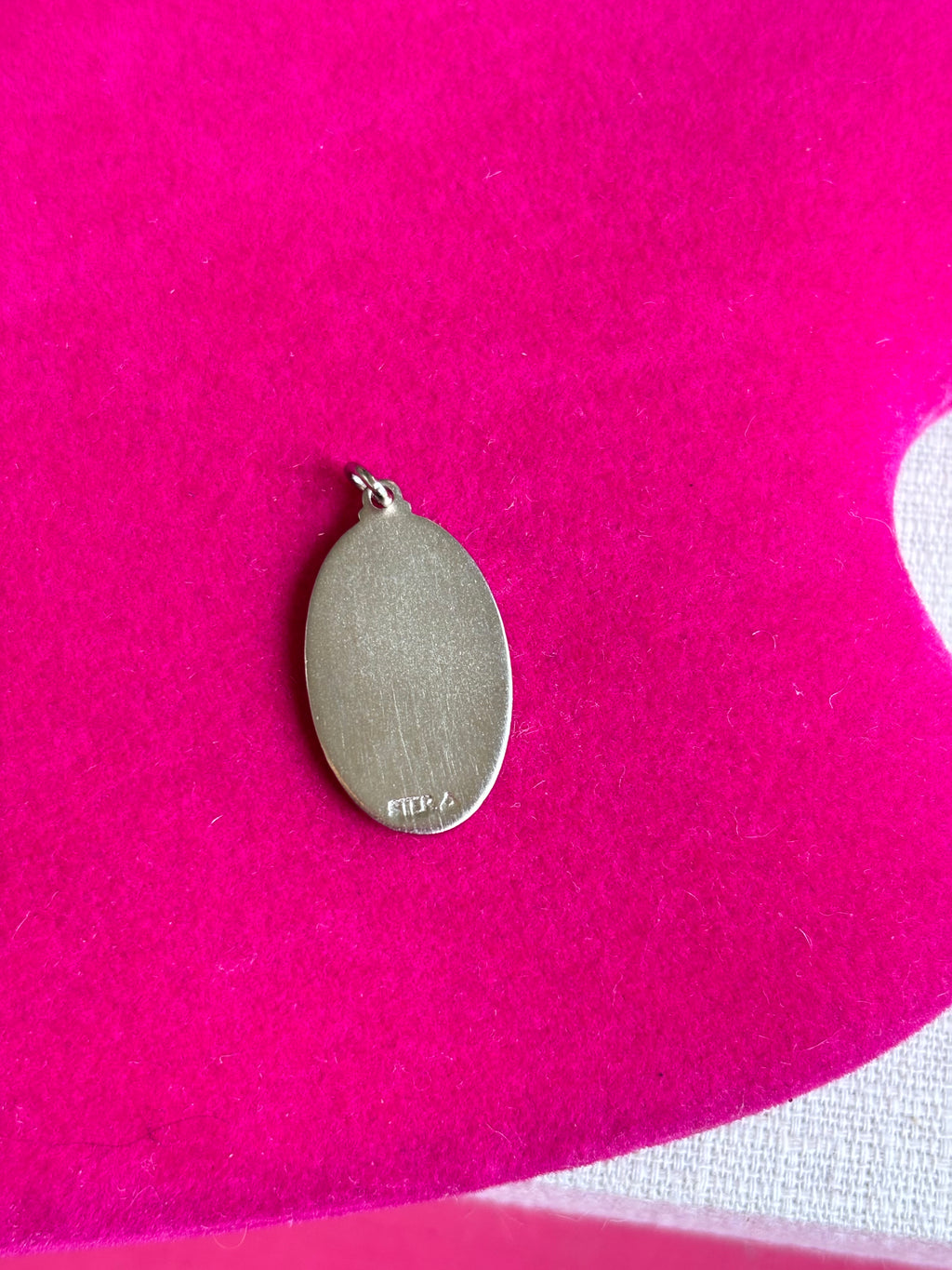 Sterling Silver Platinum-plated and Vermeil St. Christopher Medal