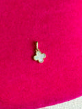 10K Polished Mother of Pearl Clover Pendant