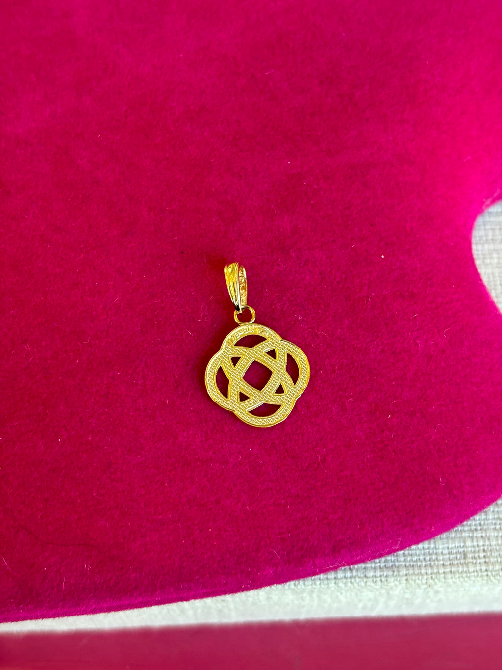 14K Small Celtic Eternity Knot Circle Charm