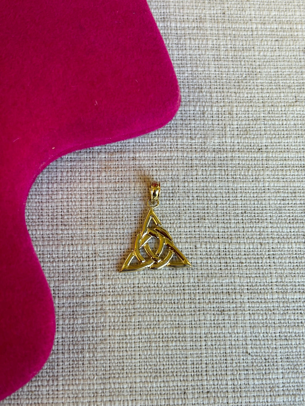 14k Small Celtic Trinity Knot Charm