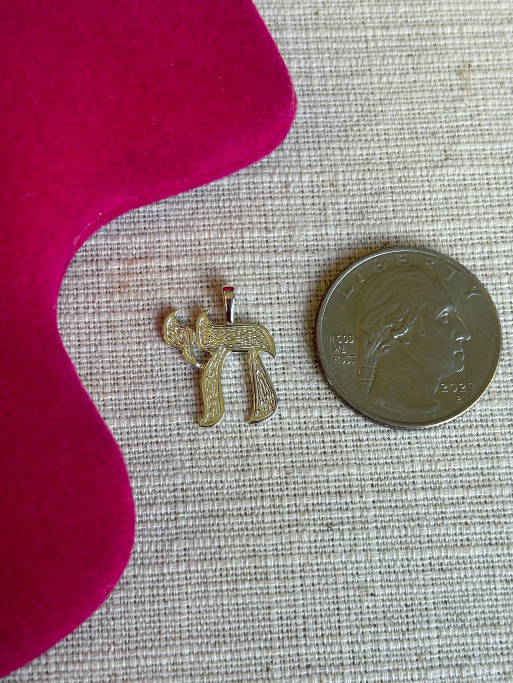 Sterling Silver Chai Pendant