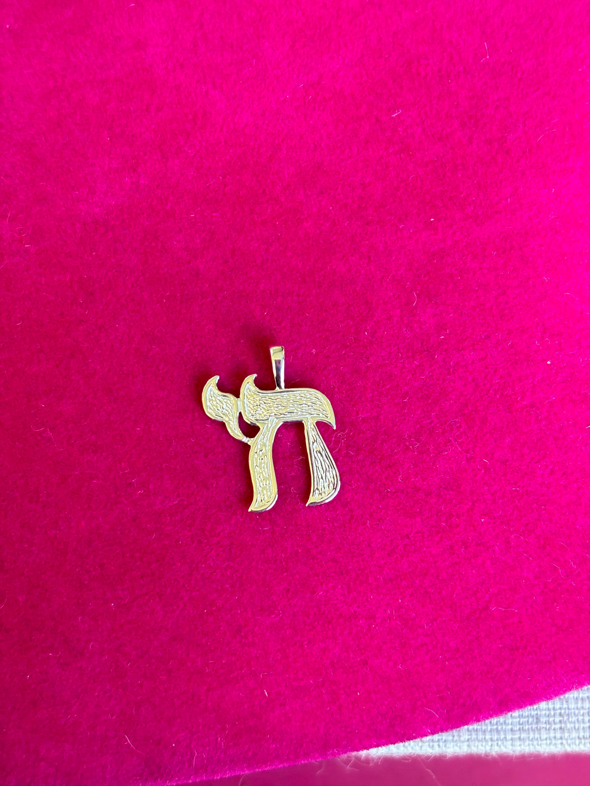 Sterling Silver Chai Pendant