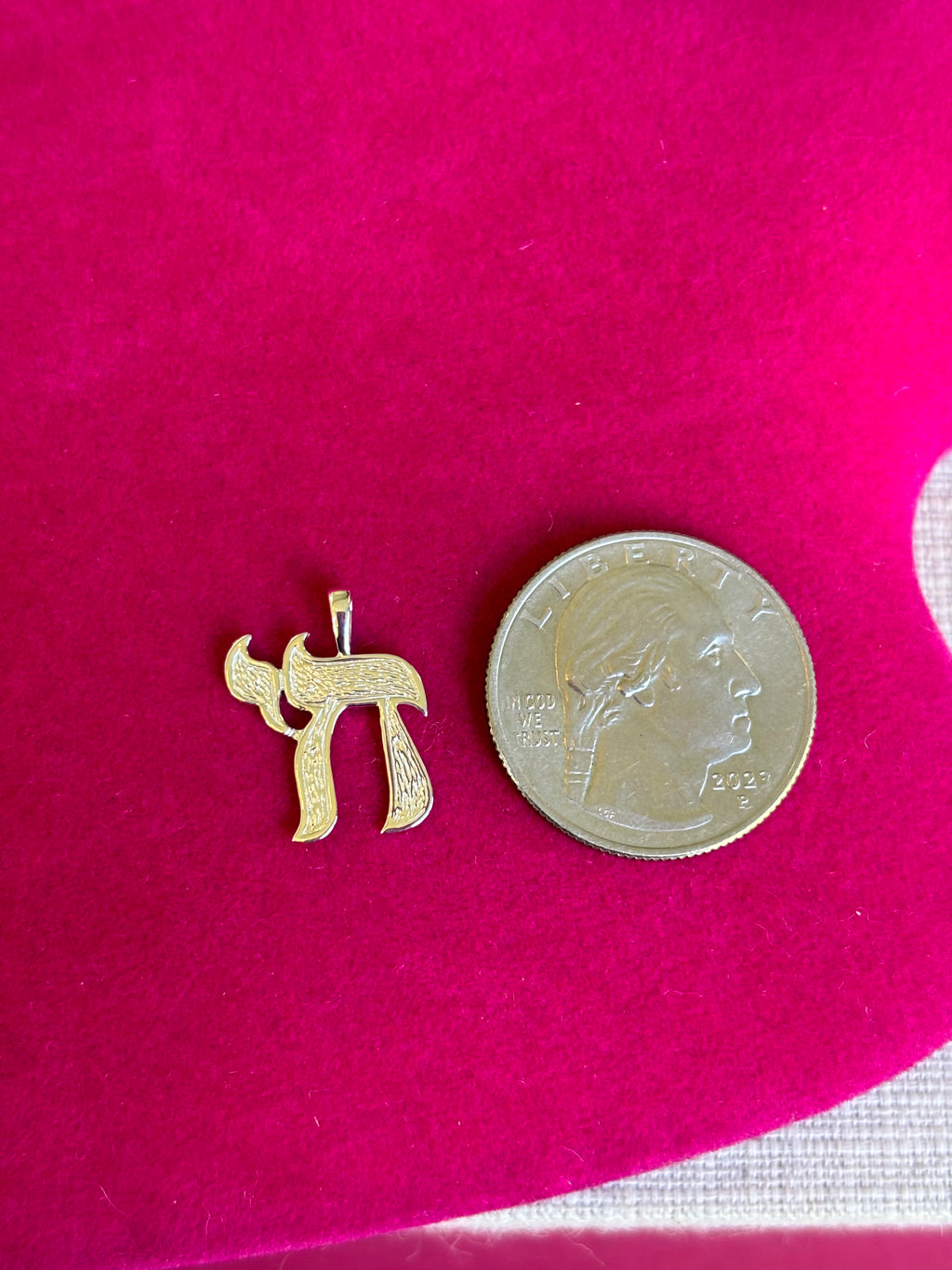Sterling Silver Chai Pendant