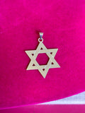 Sterling Silver 32x26 mm Star of David Pendant