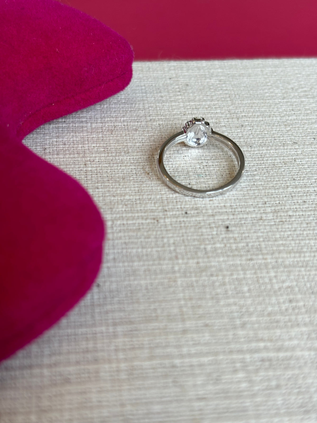Sterling Silver Rhod-plated Polished and Enameled Ladybug Size 4 Ring