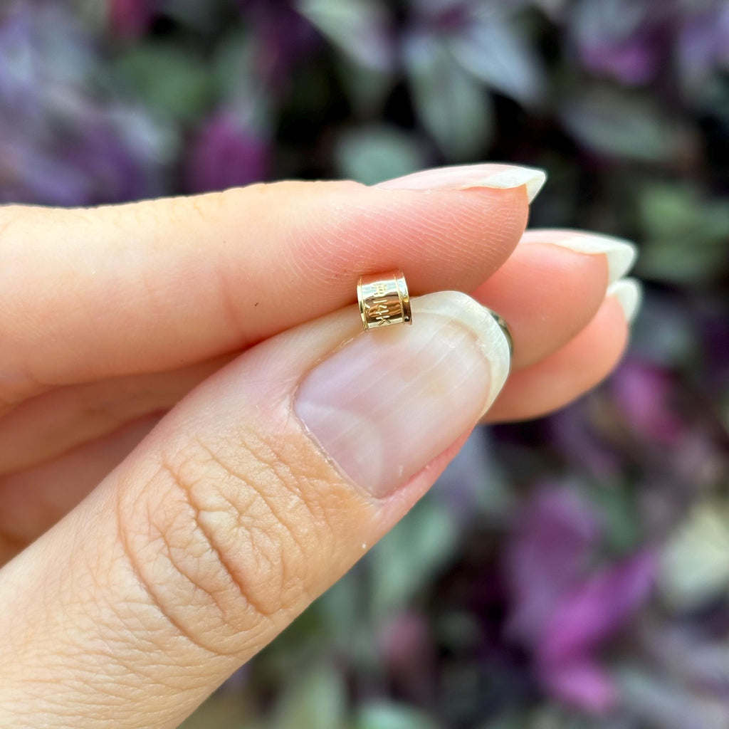 14k Gold St Florian Round Medal Charm Pendant