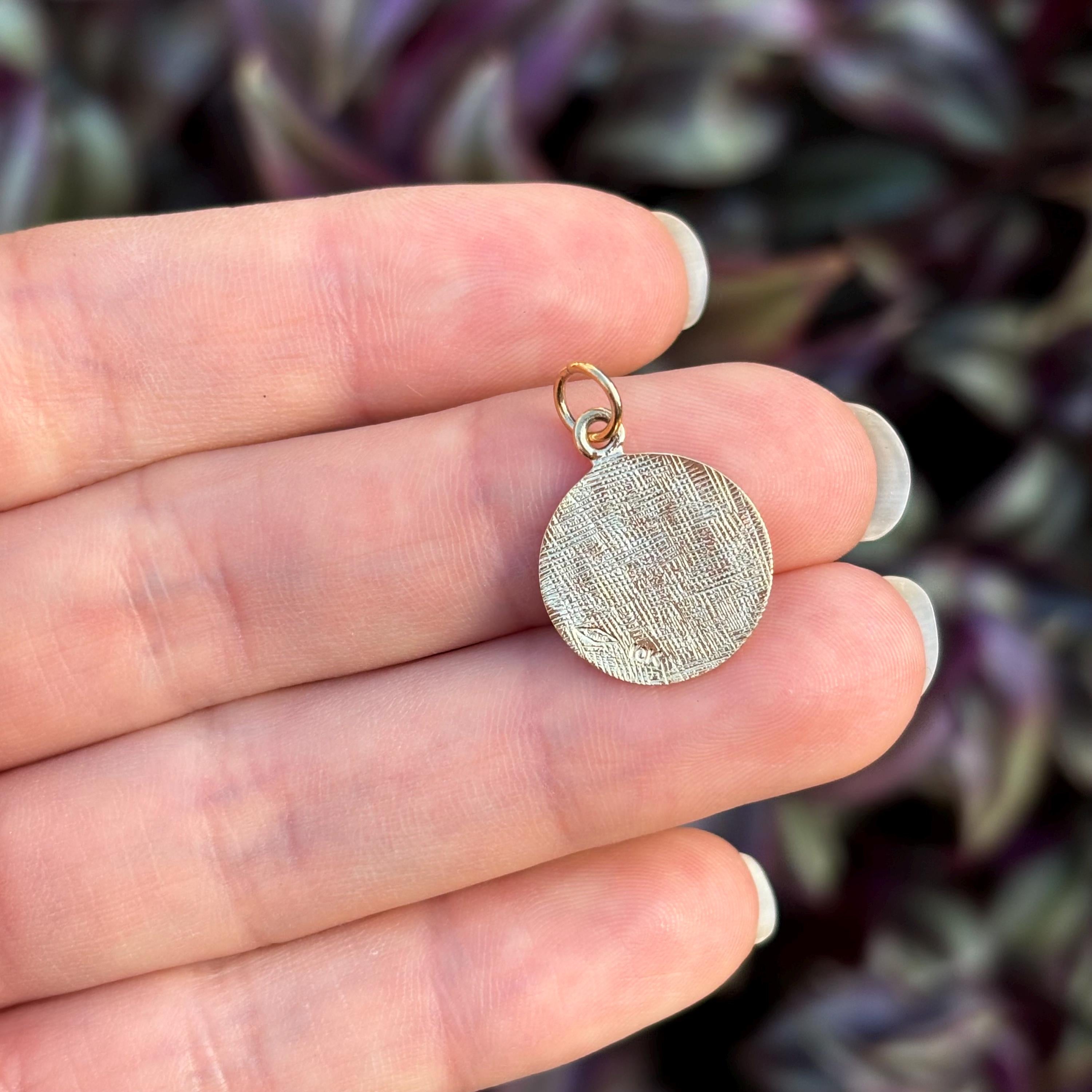 10k Gold St Jude Thaddeus Medal Round Medal Pendant