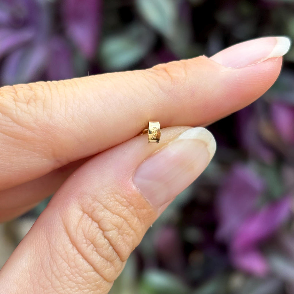 14k Gold St Barbara Round Medal Pendant