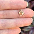 10k Gold Our Lady of Sorrows Medal Charm Pendant Mini