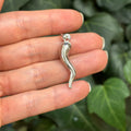 Sterling Silver Italian Horn Corno Pendant