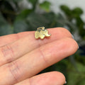 14K Yellow Gold Elephant Detailed Good Luck Charm Pendant