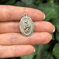Sterling Silver St Jude Thaddeus Medal Oval Medal Pendant 27mm x 18mm