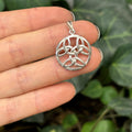 Sterling Silver Celtic Trinity Knot Circle Charm Pendant 20mm