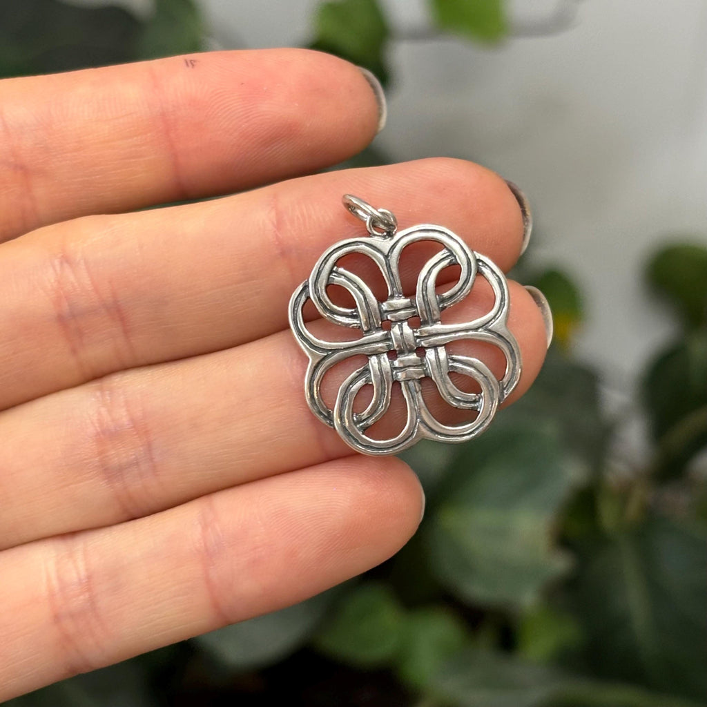 Sterling Silver Celtic Knot Charm Pendant