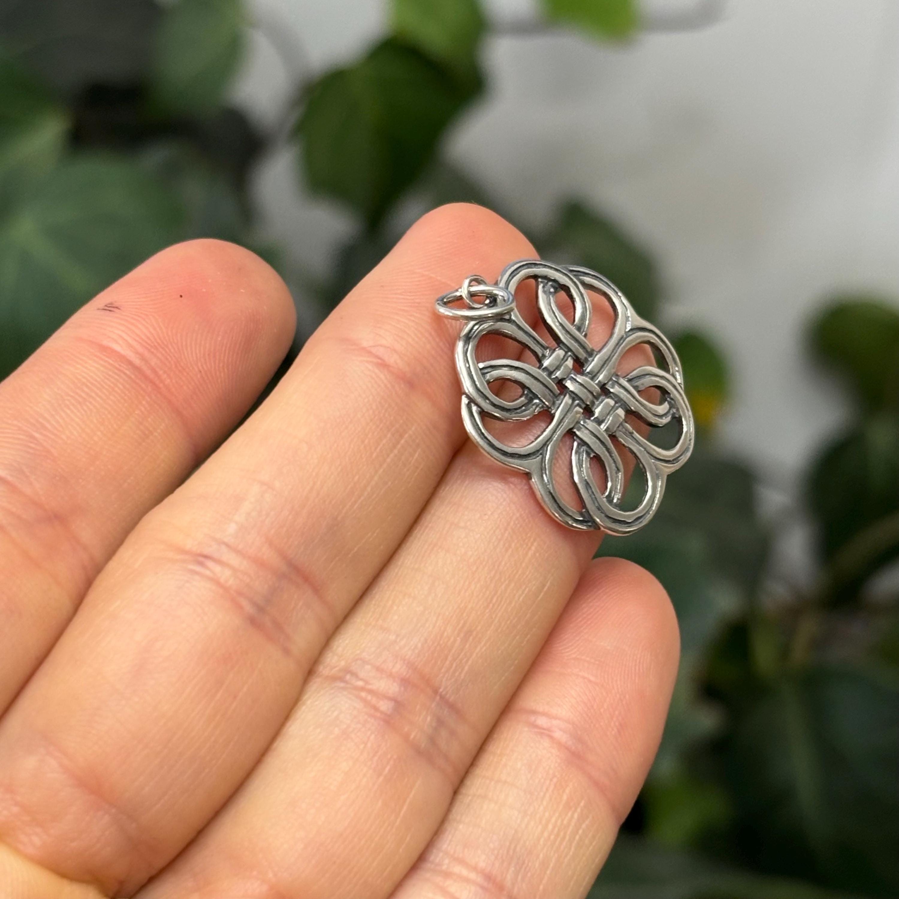 Sterling Silver Celtic Knot Charm Pendant