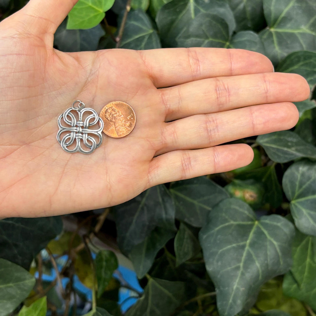Sterling Silver Celtic Knot Charm Pendant