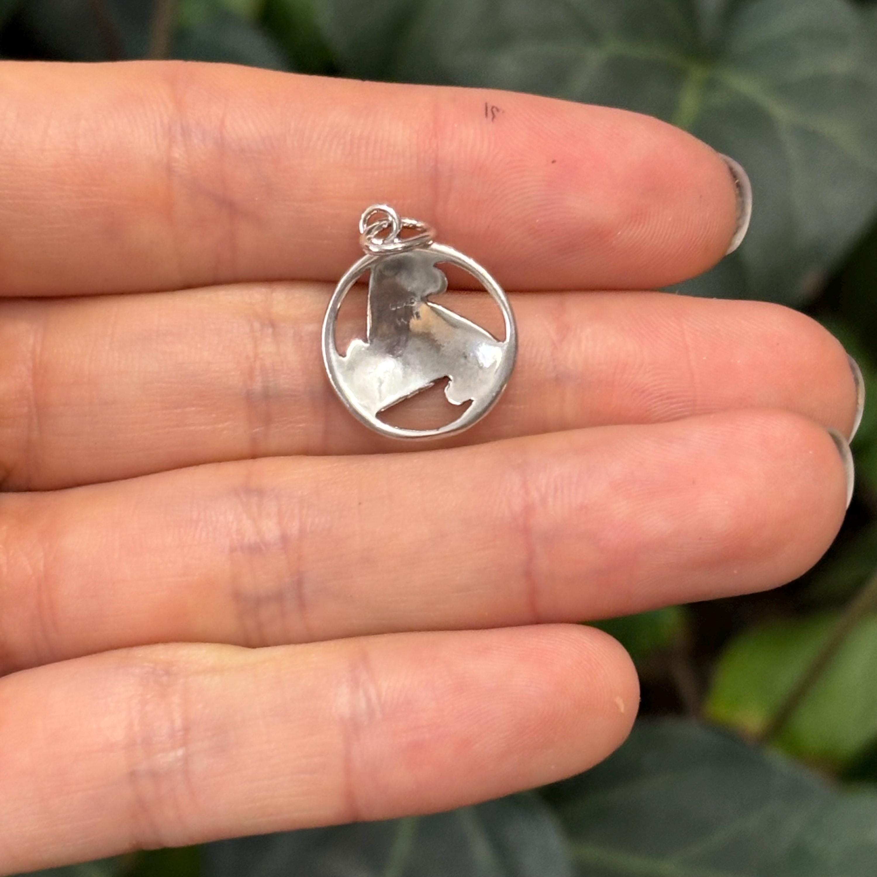 Sterling Silver Celtic Circle Charm Pendant