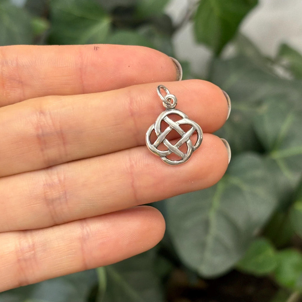 Sterling Silver Celtic Knot Charm Pendant