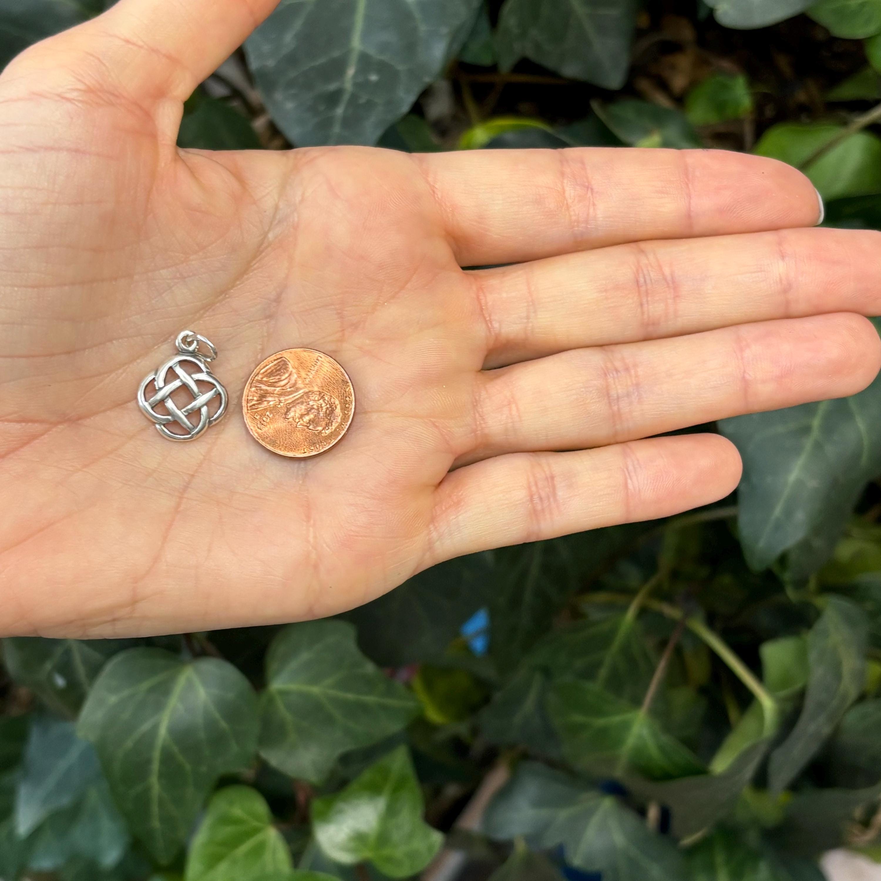 Sterling Silver Celtic Knot Charm Pendant