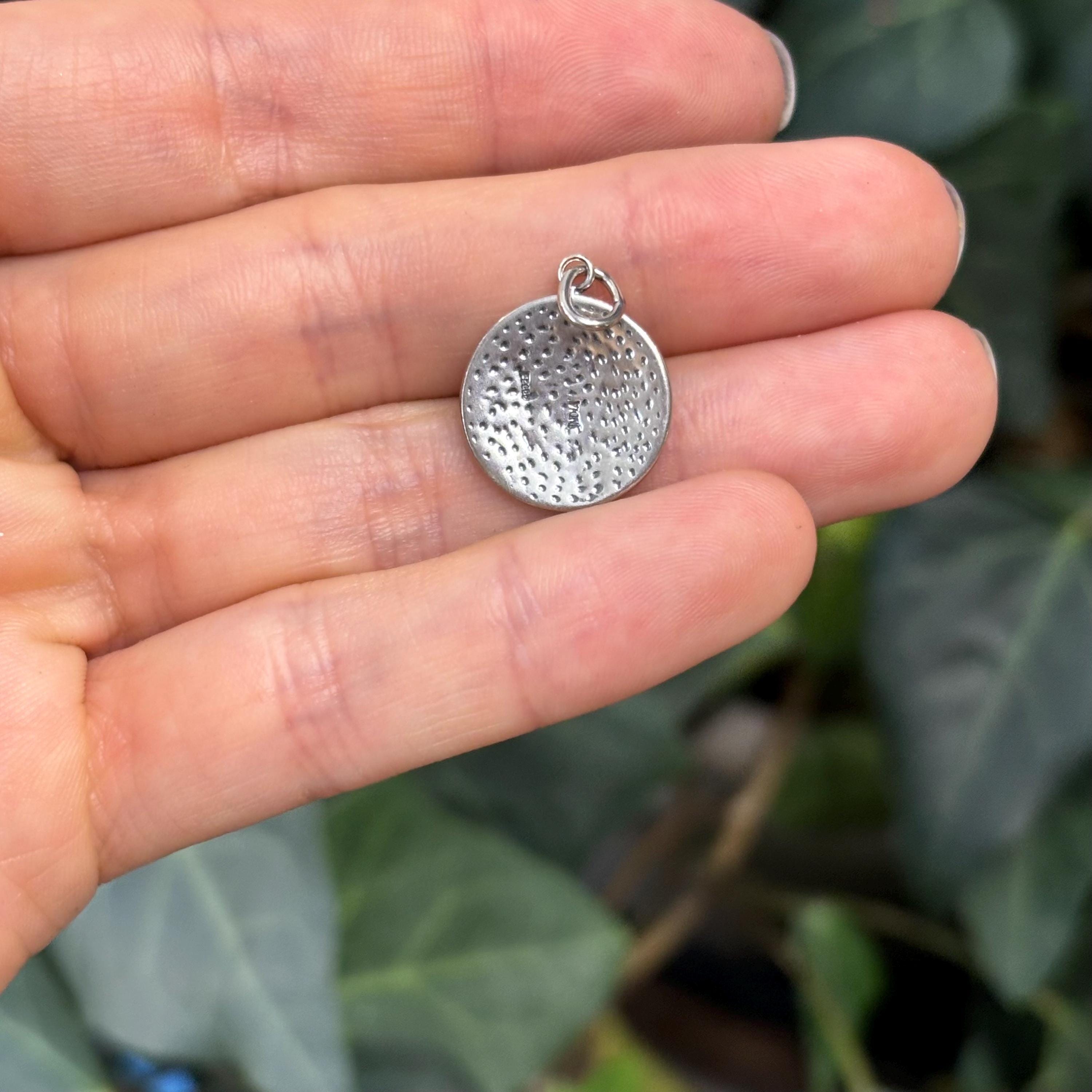 Sterling Silver Celtic Knot Circle Pendant