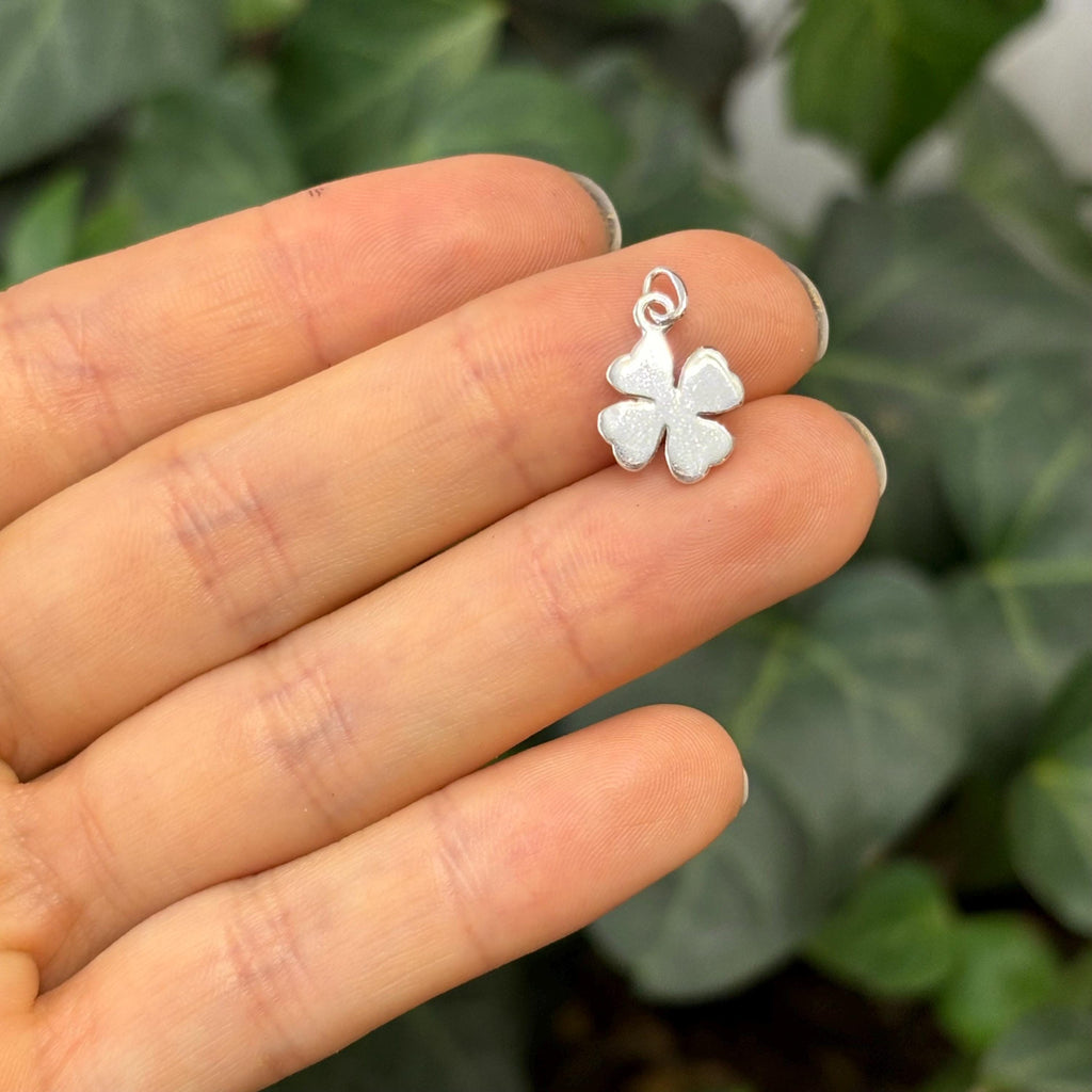 Sterling Silver Four Leaf Clover Charm Pendant