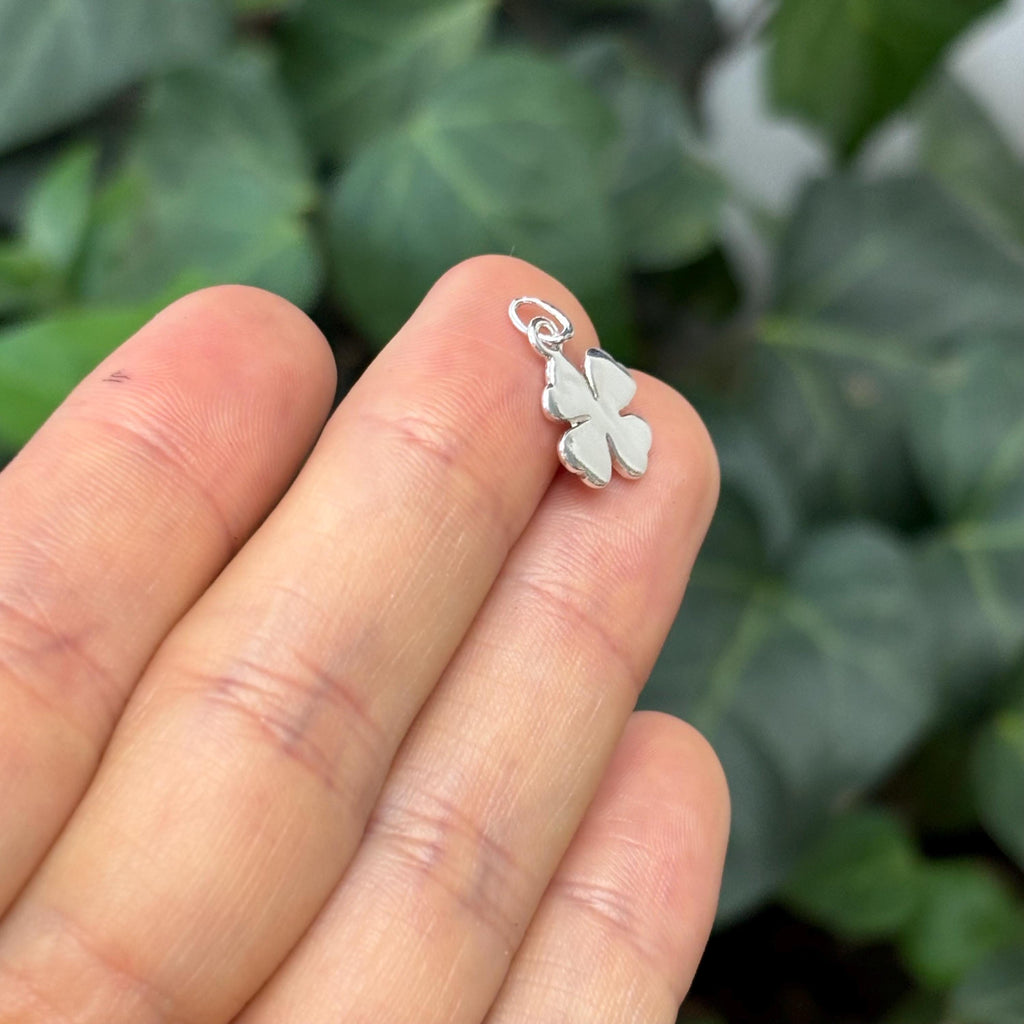 Sterling Silver Four Leaf Clover Charm Pendant