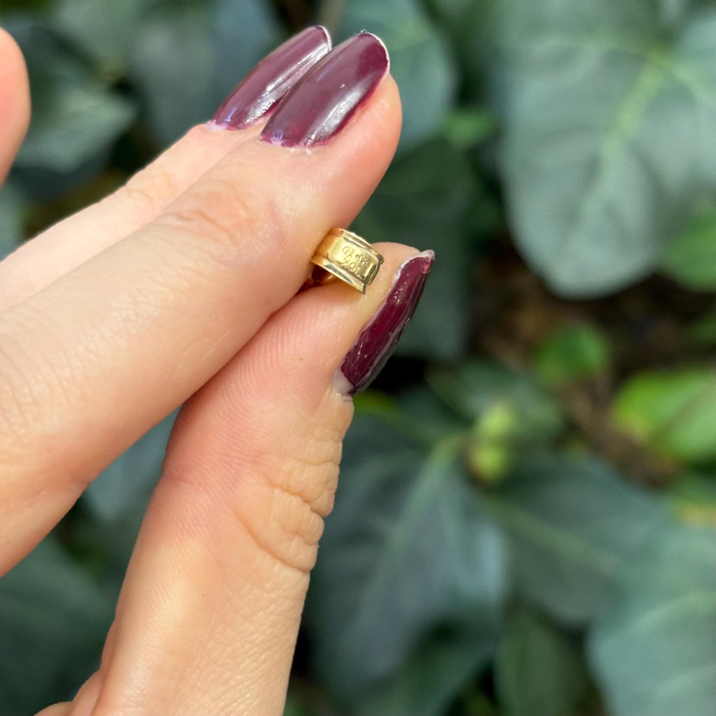 10k Gold Italian Horn Corno Pendant 43mm